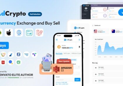 AdCrypto v2.1.0 – Cryptocurrency Exchange and Buy Sell Full Solution Script