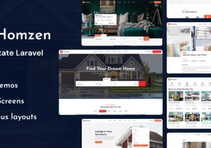 Homzen v1.3.5 – Laravel Real Estate Agency Portal Multilingual Script